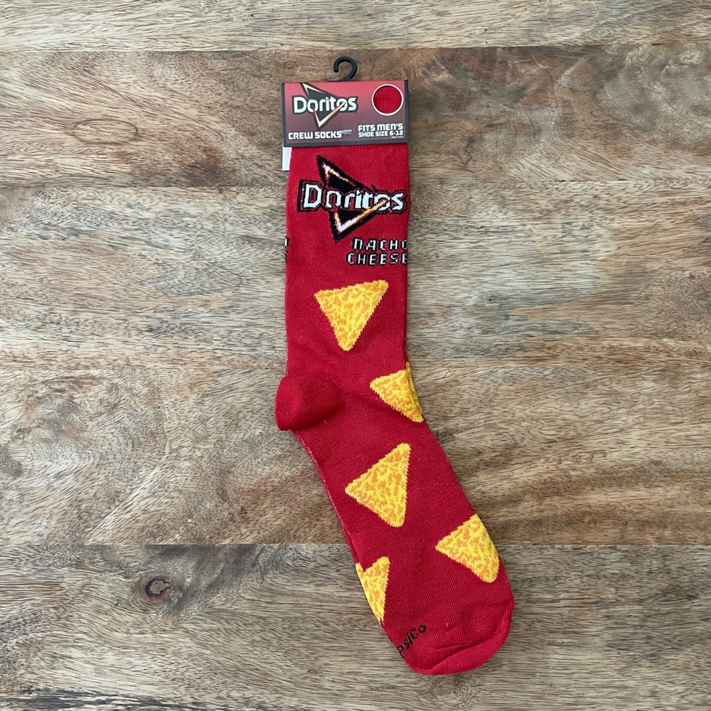 5/$20 NEW Adult Nacho Cheese Doritos Novelty Socks